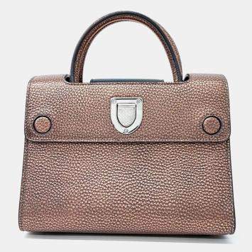 Pre Owned Dior Brown Leather Diorever Handbag