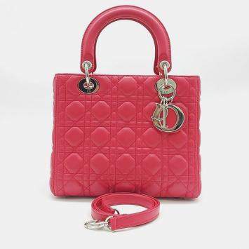 Pre Owned Christian Dior Lady Medium Bag