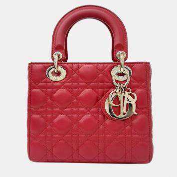 Pre Owned Dior Cannage Lady Small Bag