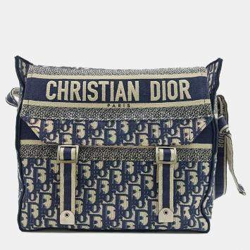 Pre Owned Christian Dior Oblique Diorcamp Messenger Bag