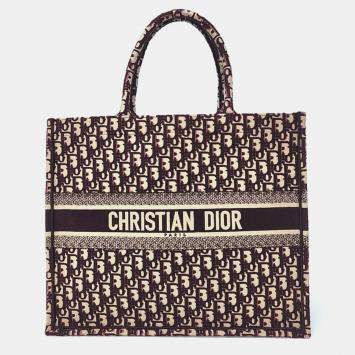 Pre Owned Christian Dior Oblique Book Tote Bag 42