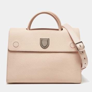 مملوكة مسبقًا Dior Pink Leather Medium Diorever Tote