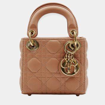 Dior Pink Micro Lady Dior Shoulder Bag