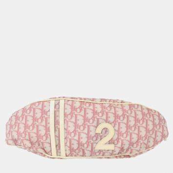 Dior Pink Canvas Trotter Waist Bum Bag