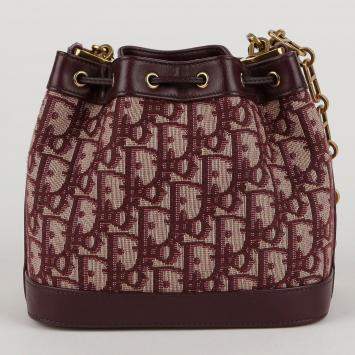 Dior Small Oblique Jacquard Miss Dior Bucket Shoulder Bag
