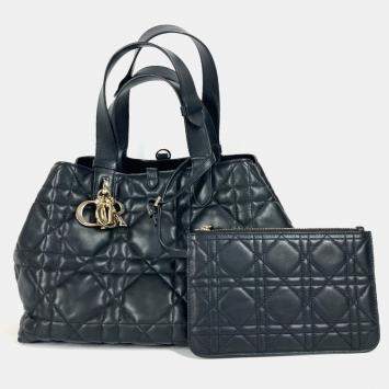 Pre Owned Dior Black Calfskin Medium Toujour Tote Bag