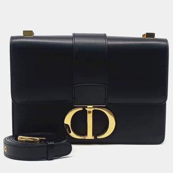 Dior Black Leather 30 Montaign Bag