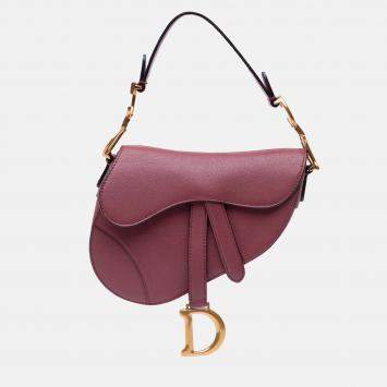 Dior Pink Mini Goatskin Saddle Bag
