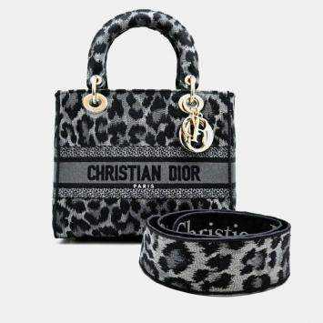 Pre Owned Dior Lady Dior Muticolor Canvas Tote Bag