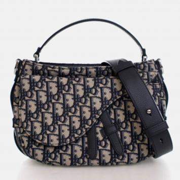 Dior Mini Oblique Canvas Soft Saddle
