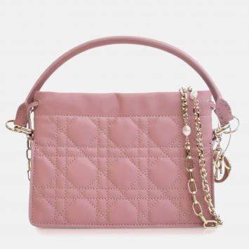 Dior Pink Mini Lambskin Cannage Milly