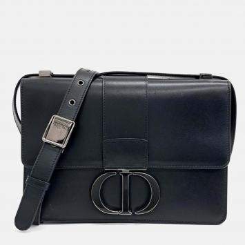Pre Owned Dior Black Leather 30 Montaigne Bag