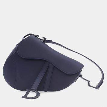 مملوكة مسبقًا Dior Blue Ultra Matte Calfskin Saddle Bag