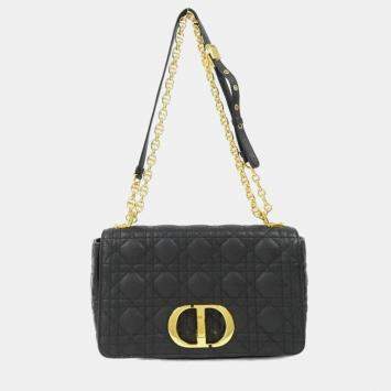 Pre Owned Christian Dior Caro Medium Shoulder Bag