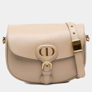 Pre Owned Dior Beige Medium Leather Bobby Crossbody