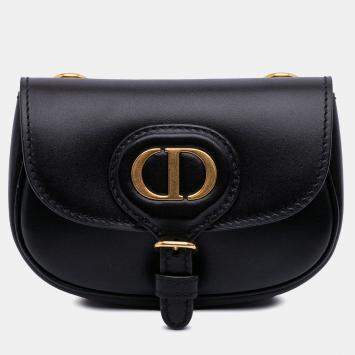 Pre Owned Dior Black Micro Leather Bobby Crossbody