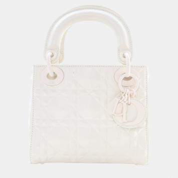 Pre Owned Dior Mini Calfskin Ultramatte Lady Dior
