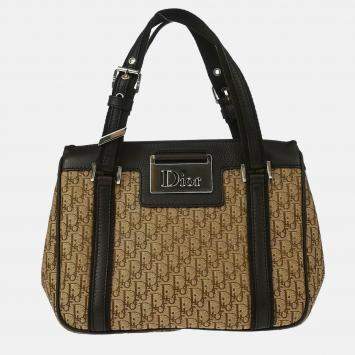Pre Owned Christian Dior Brown Trotter Street Chic Handbag