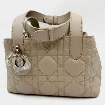 Pre Owned Dior Cannage Leather Dior Toujours Tote