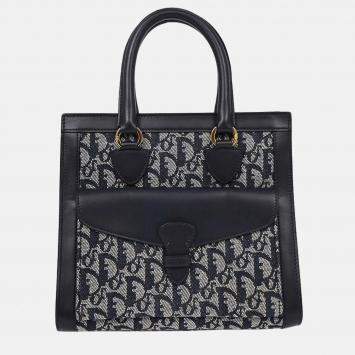 Pre Owned Christian Dior Navy Trotter Handbag