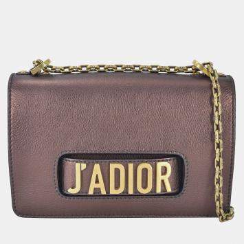 Pre Owned Dior Brown Medium J'Adior Chain Flap