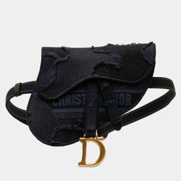 Pre Owned Dior Camouflage Saddle Belt Bag