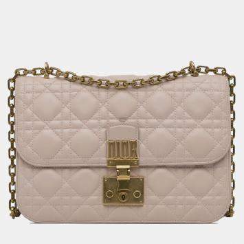 Pre Owned Dior Pink Cannage Dioraddict Crossbody
