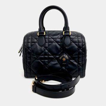 Pre Owned Dior Black Leather Groove25