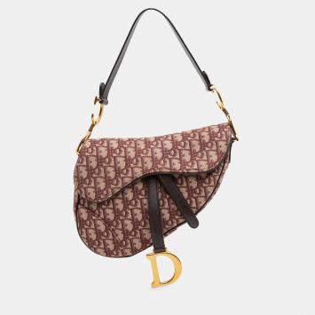 مملوكة مسبقًا Dior Red Oblique Canvas Saddle Bag