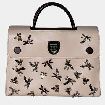 Pre Owned Dior Pink Medium Diorever Flap