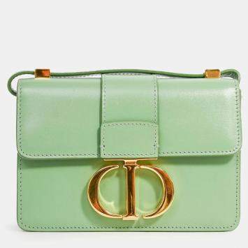 Pre Owned Christian Dior 2020 Green 'Sac 30 Montaigne Mini' Crossbody