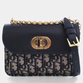 Pre Owned Christian Dior Mini Oblique Miss Maddy Flap Bag