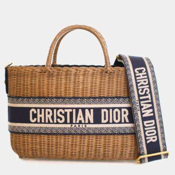 Pre Owned Dior Wicker Basket Bag