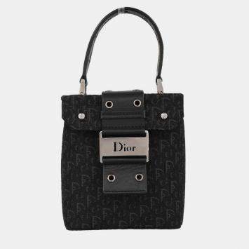 Pre Owned Christian Dior Black Street Chic Trotter Handbag