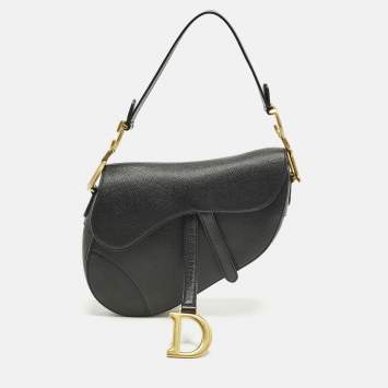 مملوكة مسبقًا Dior Saddle Black Leather Bag
