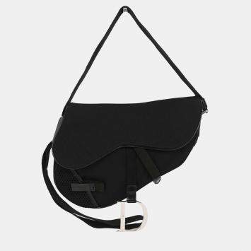 Pre Owned حقيبة كتف ديور سادل سوداء