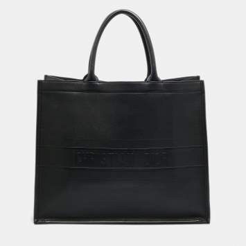 مملوكة مسبقًا Dior Book Large Black Leather Tote