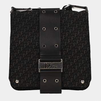 مملوكة مسبقًا Christian Dior Black Trotter Street Chic Shoulder Bag