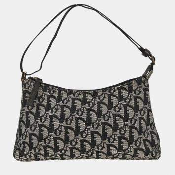 Pre Owned Christian Dior Black Trotter Handbag