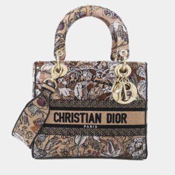 مملوكة مسبقًا حقيبة يد ديور ليدي دي-لايت جاردين ماجيك ميديم كريستيان ديور