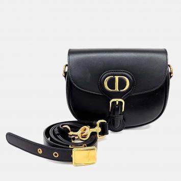 Pre Owned Dior Black Leather Bobby Bag Small