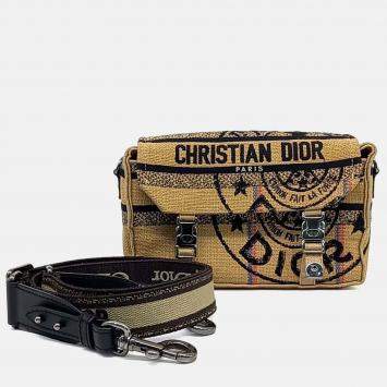 Pre Owned Dior Multicolor Fabric Camp Bag Small