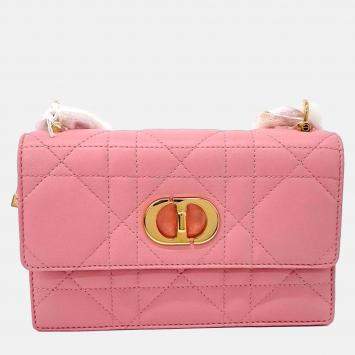 Pre Owned Dior Pink Leather Miss Caro Mini