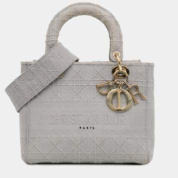 مملوكة مسبقًا Dior Medium Canvas Cannage Lady D Lite