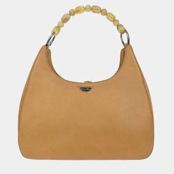 مملوكة مسبقًا حقيبة ديور كريستيان ديور ماليس جلد بني