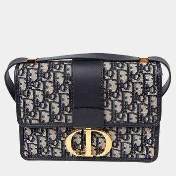 مملوكة مسبقًا Dior Blue Leather Mountain Shoulder Bag