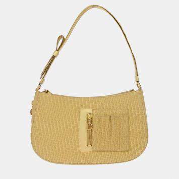 مملوكة مسبقًا Christian Dior Beige Suede Trotter Handbag