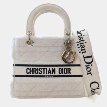 مملوكة مسبقًا Christian Dior Medium Shearling Lady D-Lite