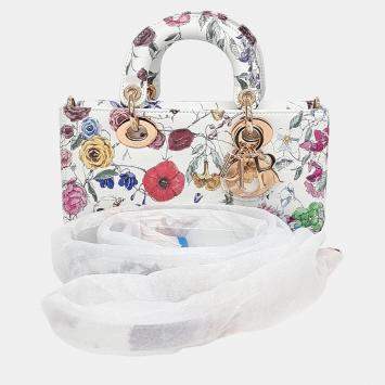 Pre Owned حقيبة ديور ليدي دي جوي جلد متعدد الألوان صغيرة