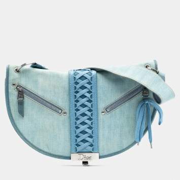 مملوكة مسبقًا حقيبة ديور فلاب اعترف به دنيم أزرق